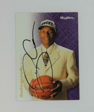 1996 - 97 Skybox Autographics Ray Allen On Card Auto Sp Rc
