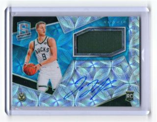 2018 - 19 Panini Spectra Donte Divincenzo Neon Blue Rookie Patch Auto 95/99 Rpa