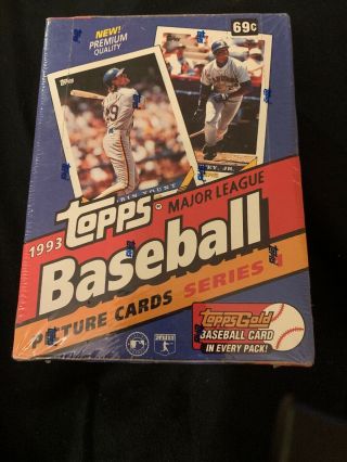 1993 Topps Baseball Box Series 1 Factory,  Possible Jeter Rookie Gold Card