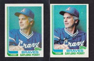 1982 Topps Pure True Blackless 115 Gaylord Perry Hof Braves Scarce B Sheet