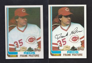 1982 Topps Pure True Blackless 128 Frank Pastore Reds Ultra Scarce C Sheet