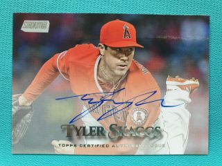2019 Topps Stadium Club Tyler Skaggs Auto Autograph La Angels Jf