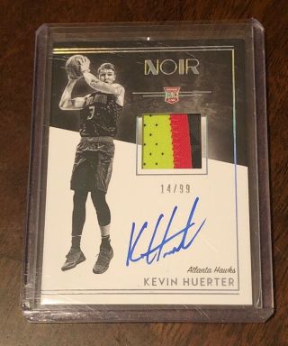Kevin Huerter 2018 - 19 Panini Noir Basketball Rookie Patch Auto /99