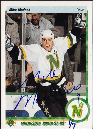 2000 00 - 01 Ud Reserve 95 - 96 Ud Buyback Autograph Auto Mike Modano 220 1/7