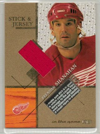 2003 - 04 Itg Signature Series Jersey And Stick Gold 13 Brendan Shanahan