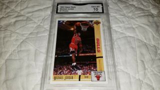 1991 Upper Deck Michael Jordan Rare 1 Promo Basketball Card Grade 10,  Bonus
