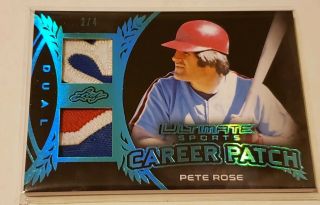 2019 Leaf Ultimate Sports Pete Rose Dual Game Career Patch 2/4