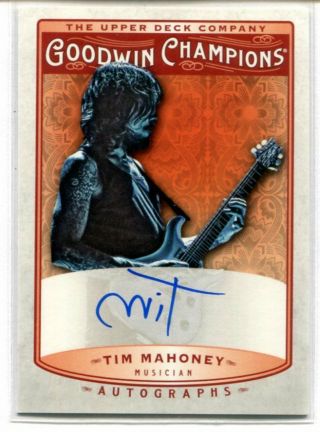 2019 Ud Goodwin Champions Tim Mahoney Auto Autograph 1:223