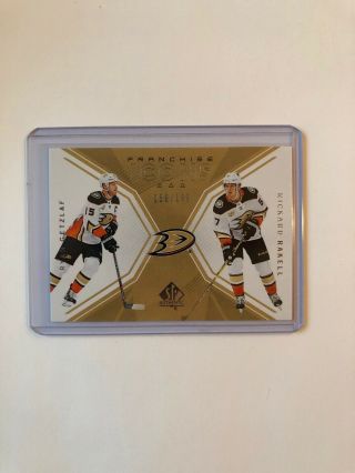Getzlaf/rakell Franchise Icons 58/199 2018 - 19 Upperdeck Sp Authebtic