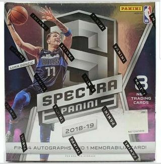 2018 - 19 Panini Spectra Basketball Factory Hobby Box Nba Doncic