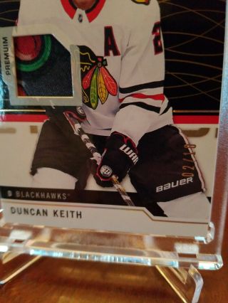 2018 - 19 sp game 5 color patch Duncan Keith numbered 2/10 2