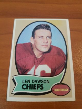 1970 Topps Len Dawson Card 1 Ex Chiefs Rpjh99 Bv $20