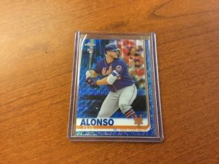 Pete Alonso 2019 Topps Chrome Blue Wave Refractor Rc 27/75 Mets 204
