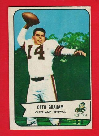 1954 Bowman Otto Graham 40 Football Card Ex - Mt Cond.  " Great "