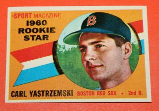 1960 Topps Baseball Card Carl Yastremski Rookie Rc 148