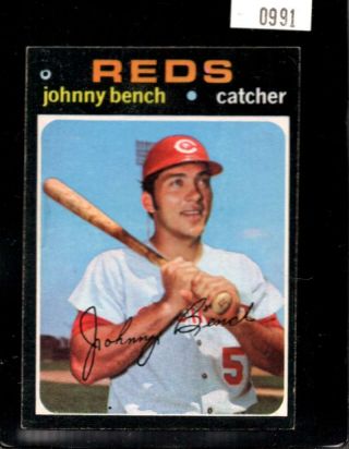 1971 Topps 250 Johnny Bench Vg,  E0991 E0991