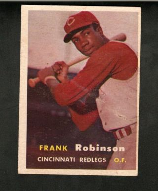 Frank Robinson 1957 Topps Rookie Card 35 Cincinnati Reds Ex - Mt