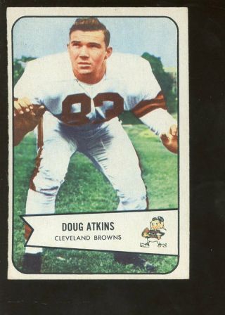 1954 Bowman Football Card 4 Hofer Doug Atkins Rookie Exmt