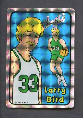 1985 Prism Jewels Sticker Larry Bird Boston Celtics Hof