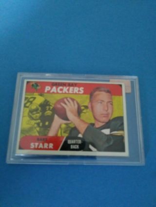 1968 Topps Bart Starr 1 Packers Hof Card