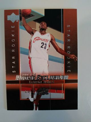 2003 - 04 Upper Deck Star Rookie Exclusives Lebron James Cavaliers Rc The King.