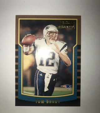 Tom Brady Rookie Card Bowman 236 Fantastic Looking Card