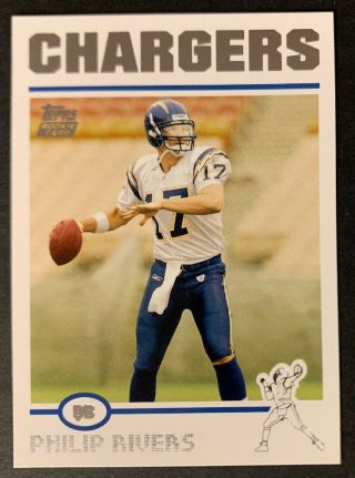 Philip Rivers 2004 Topps 375 Rookie Card Chargers