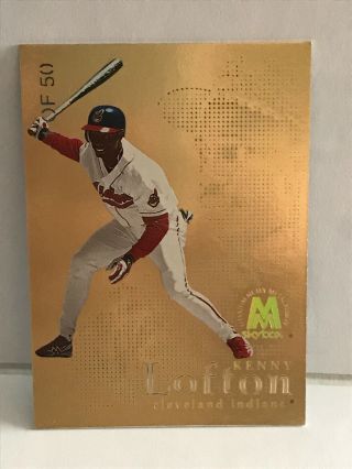 1/50 Kenny Lofton 1998 Skybox Molten Metal Fusion Gold Parallel 18f Indians