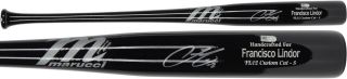 Francisco Lindor Cleveland Indians Autographed Bat Topps Authentics