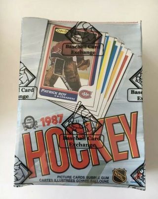1986 - 87 Opc Hockey Wax Pack Psa 10 Patrick Roy $4050 From Bbce Non X - Ed Out Box