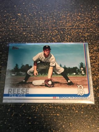 Pee Wee Reese 2019 Topps Series 2 Short Print Ssp 507 Dodgers Variation