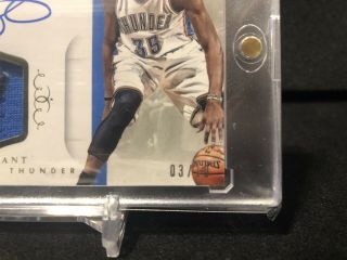 14 - 15 Kevin Durant National Treasures NBA Game Gear Patch Auto 3/10 Game 3