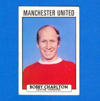 Sir Bobby Charlton 1971 - 72 A&bc (topps) 9 Vg Manchester United Uk Soccer