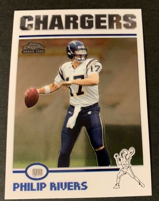 Philip Rivers 2004 Topps Chrome Rookie Card Chargers