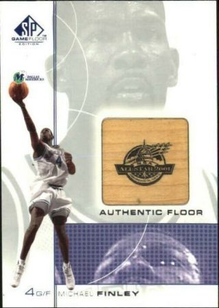 2000 - 01 Sp Game Floor Authentic Floor Mf Michael Finley Mavericks C37959