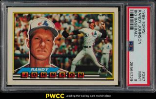 1989 Topps Big Baseball Randy Johnson Rookie Rc 287 Psa 9 (pwcc)