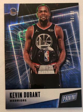 2019 Panini Fathers Day Kevin Durant Escher Squares Holo Card Rare 6/10