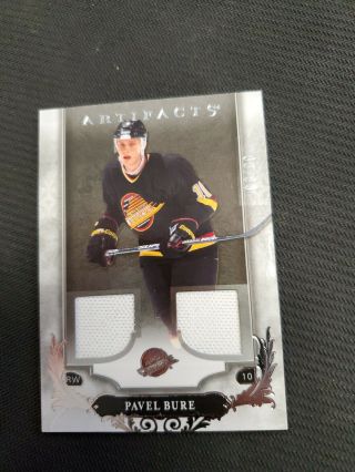 Pavel Bure 18 - 19 Upper Deck Artifacts Dual Game Jersey /99