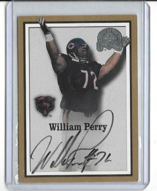William The Fridge Perry 2000 Fleer Greats Of The Game Autograph Auto - Bears