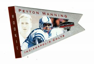 1998 Playoff Contenders Pennant Peyton Manning Rookie 42 Indianapolis Colts