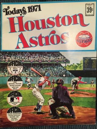 1971 Houston Astros Dell Stamp Book Joe Morgan & Others