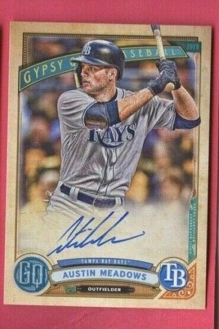 Austin Meadows 2019 Topps Gypsy Queen Rookie Auto Tampa Bay Rays