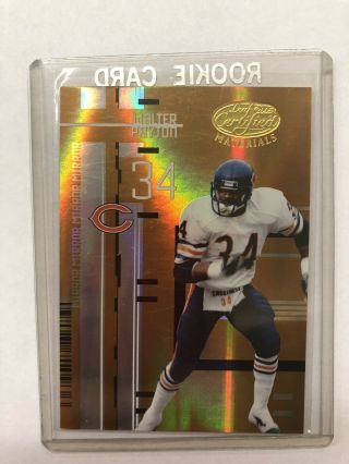 Walter Payton Chicago Bears 2005 Leaf Certified Mirror Gold 12/25 Rare