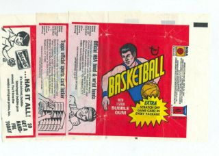 (3) 1974 - 5 And (3) 1977 - 8 Topps Basketball Wax Wrapper S
