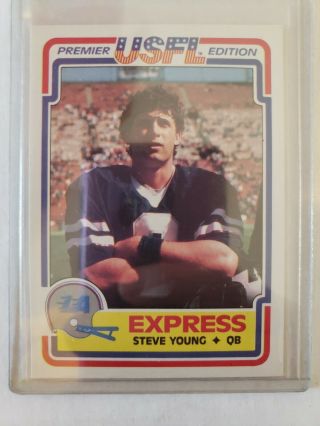 1984 Topps Usfl Steve Young Rc Ready For Grading