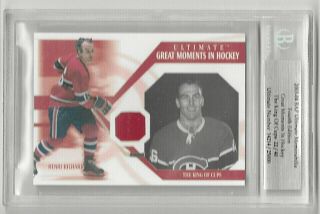 2003 - 04 Bap Itg Ultimate - Henri Richard - Great Moments In Hockey Jersey