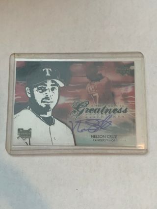 Nelson Cruz 2006 Upper Deck Path To Greatness Signatures Rookie Card Autograph