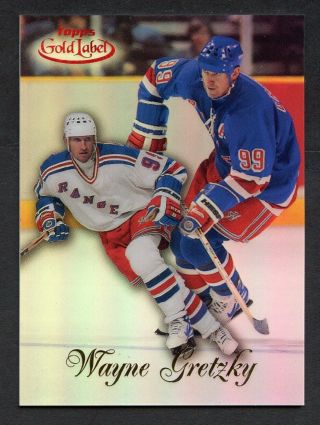 1998 - 99 Topps Gold Label Class 1 Red Parallel 4 Wayne Gretzky Hof 079/100