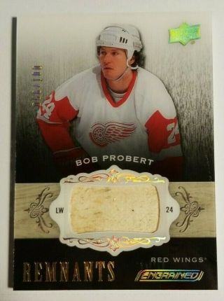 18 - 19 Engrained Bob Probert Remnants Stick /100 Detroit Red Wings Awesome