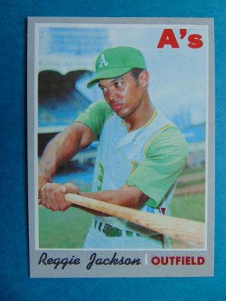 1970 Reggie Jackson Topps Baseball Card 140 Ex Oakland Athletics